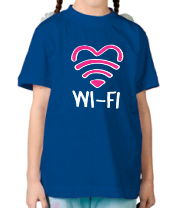 Детская футболка WiFi  heart фото