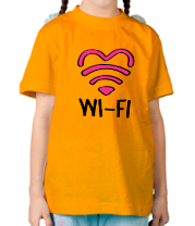 Детская футболка WiFi  heart фото