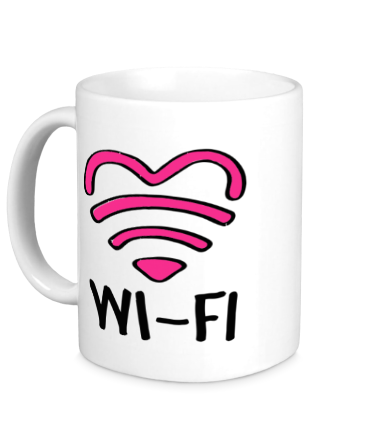 Кружка WiFi  heart