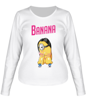 Женская футболка длинный рукав Банана фото