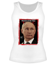 Женская майка борцовка Путин Человек Года