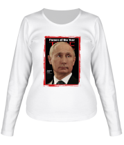 Женская футболка длинный рукав Путин Человек Года