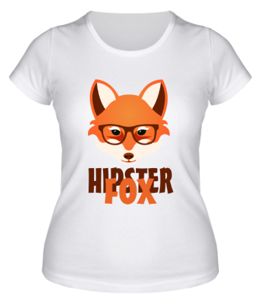 Женская футболка Hipster fox