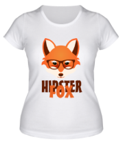 Женская футболка Hipster fox фото