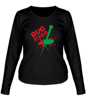 Женская футболка длинный рукав Bug fixed фото