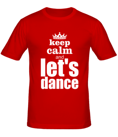Мужская футболка Keep calm & let's dance