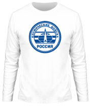 Мужская футболка длинный рукав Космические войска РФ