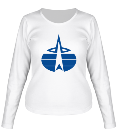 Женская футболка длинный рукав  Воздушно-космические войска