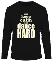 Мужская футболка длинный рукав Dance hard 