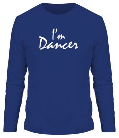 Мужская футболка длинный рукав I'm dancer