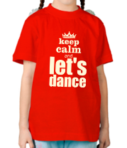 Детская футболка Let's dance light фото