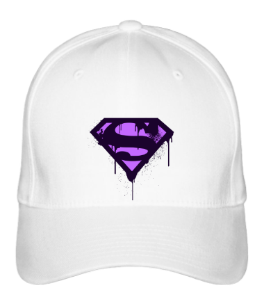 Бейсболка Superman Purple Splatter Logo