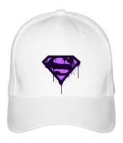 Бейсболка Superman Purple Splatter Logo фото
