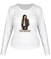Женская футболка длинный рукав Michael Jackson фото