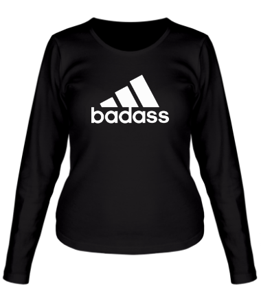 Женская футболка длинный рукав Badass
