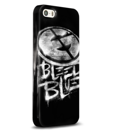 Чехол для iPhone Bleed Blue (White Variant)
