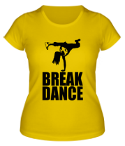 Женская футболка Break dance girl фото