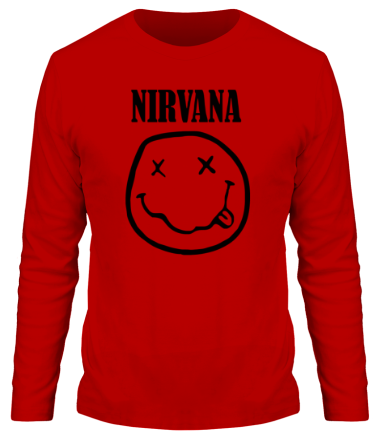 Мужская футболка длинный рукав Nirvana 
