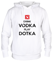 Толстовка худи Drink Vodka Play Dotka фото