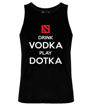 Мужская майка Drink Vodka Play Dotka