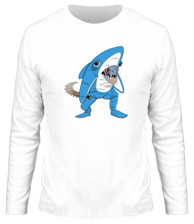 Мужская футболка длинный рукав Left Shark