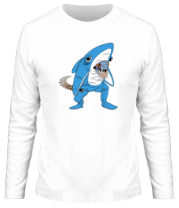 Мужская футболка длинный рукав Left Shark фото