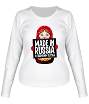 Женская футболка длинный рукав Made in Russia фото