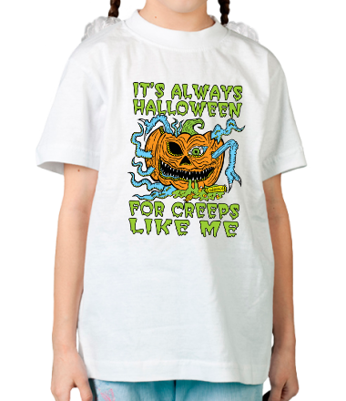 Детская футболка Halloween Creep