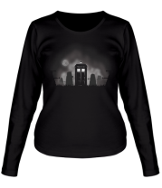 Женская футболка длинный рукав Time Lords Halloween night фото