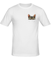 Мужская футболка Кот в кармашке фото