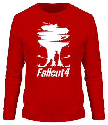 Мужская футболка длинный рукав Fallout 4 