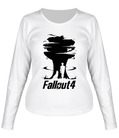 Женская футболка длинный рукав Fallout 4 