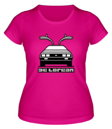 Женская футболка Delorean