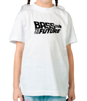 Детская футболка Bass to the Future (white) фото