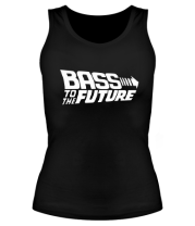 Женская майка борцовка Bass to the Future (white) фото