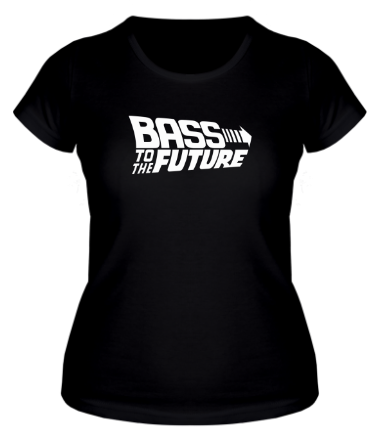 Женская футболка Bass to the Future (white)