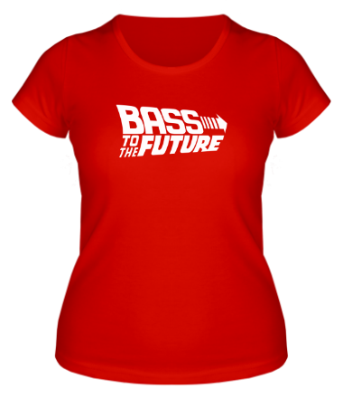 Женская футболка Bass to the Future (white)