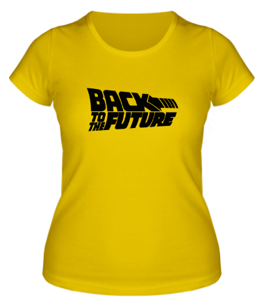 Женская футболка Назад в будущее