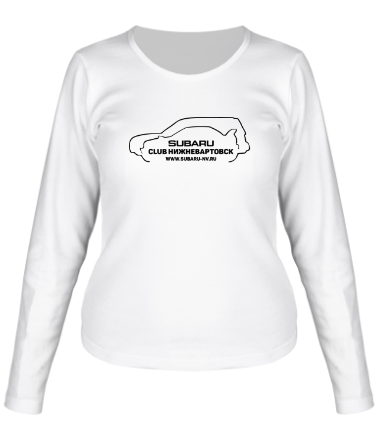 Женская футболка длинный рукав Subaru club NV