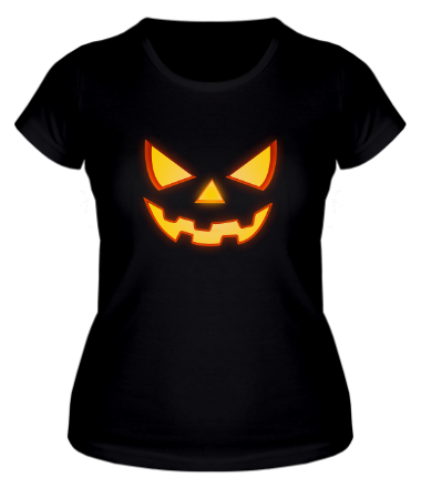 Женская футболка Хеллоуинское лицо