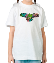 Детская футболка Птица, крылья, краски фото