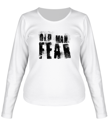 Женская футболка длинный рукав Old Man Fear