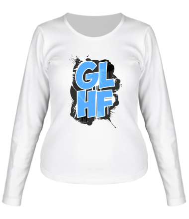Женская футболка длинный рукав GLHF