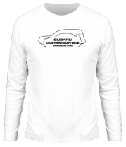 Мужская футболка длинный рукав Subaru club NV (2) фото