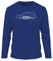 Мужская футболка длинный рукав Subaru club NV (2) фото
