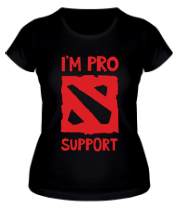 Женская футболка Im pro support  фото