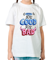 Детская футболка Good, bad  фото