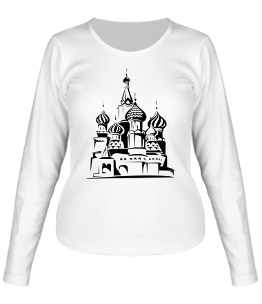 Женская футболка длинный рукав Москва