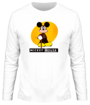 Мужская футболка длинный рукав Mickey House