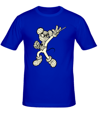 Мужская футболка Микки Маус с паутиной
